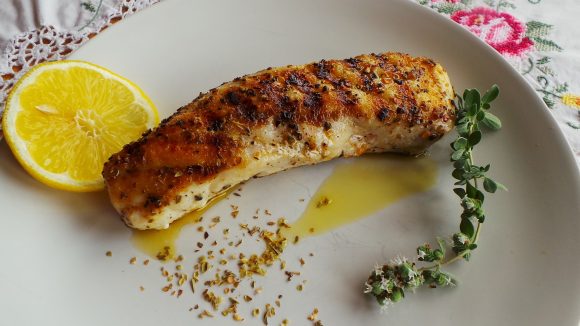 Grilled fish with oregano, chile and olive oil. Credit: Copyright 2016 Clifford A. Wright